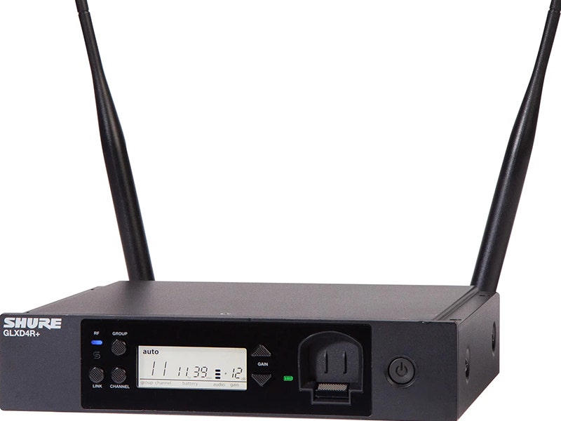 Shure GLXD24R+ Dual Band Vocal Wireless System Legendary Microphone Options