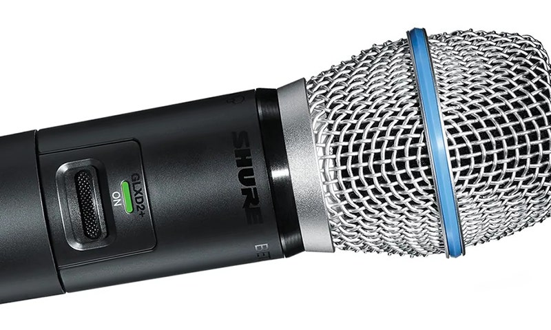 Shure GLXD24R+ Dual Band Vocal Wireless System Smart Rechargeability and Effortless Setup