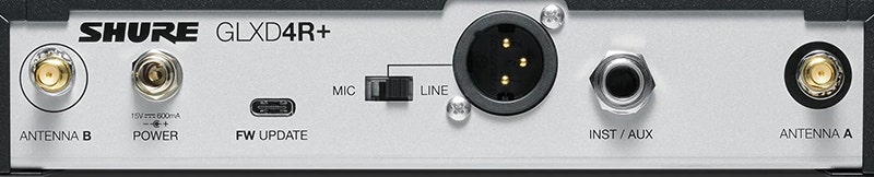 Shure GLXD24R+ Dual Band Vocal Wireless System A Wireless System That Gets Out of the Way