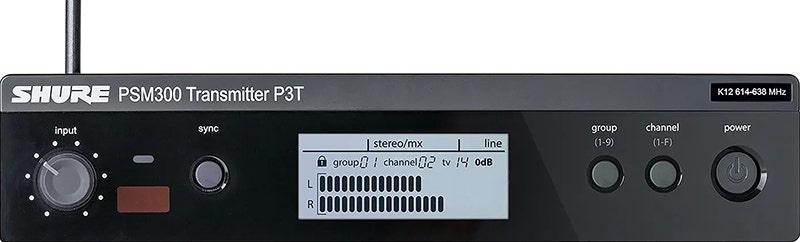 Shure P3TRA215CL PSM300 system Worry-Free Wireless