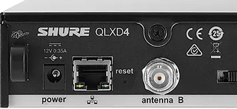 Shure QLXD4 Single-Channel Receiver Professional Hardware for Serious Stages