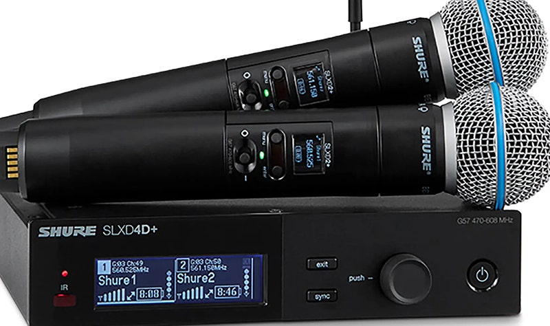 Shure SLX-D+ Dual Beta58 Wireless Performance You Can Trust