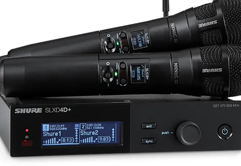 Shure SLX-D+ Digital 2-Channel Wireless Microphone System A Receiver That Thinks Before You Do