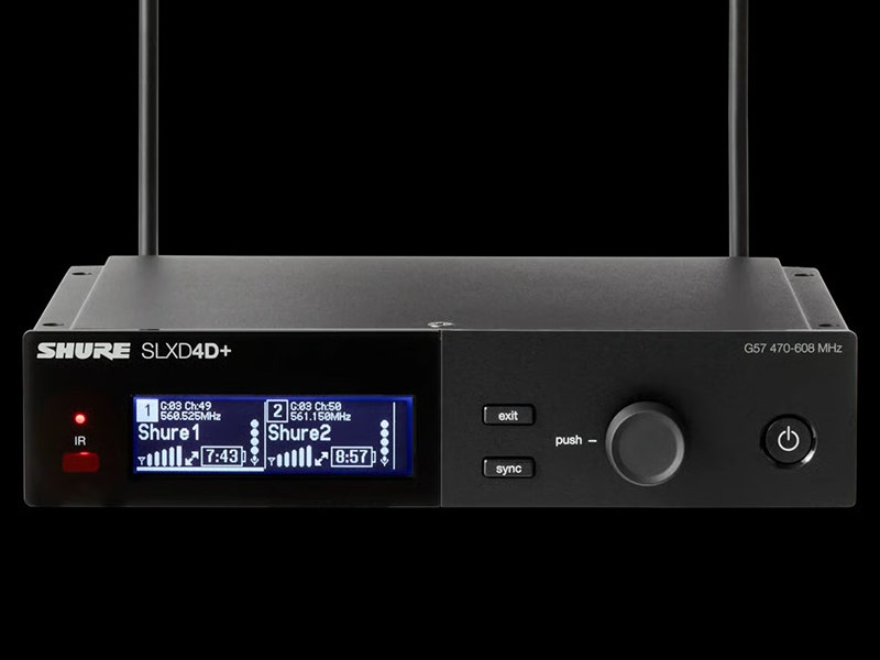 Shure SLX-D+ Digital 2-Channel Wireless Microphone System Set It Up Once