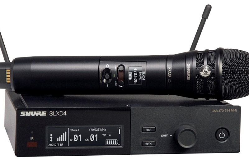 SHURE KSM8 カプセルのみ SLXD4マイクヘッド 動作確認済　値下げ可 Shure SLXD24/K8B SLX-D KSM8/B Vocal Wireless System | American