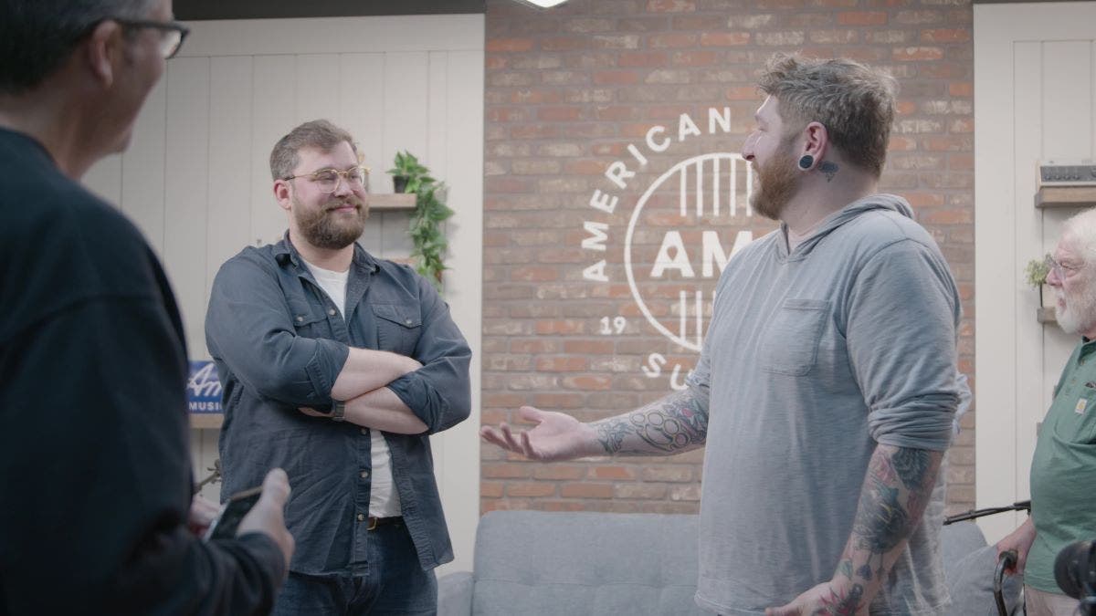 Wil DeYoung from Spector and Daniel Tobias of MTD at American Musical Supply