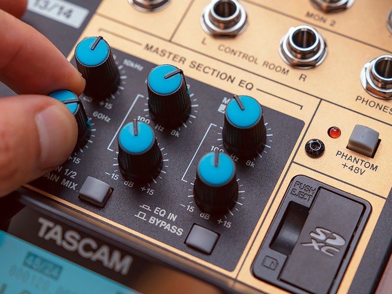 TASCAM Model 16 Mixer Record a Full Session, No Computer Needed