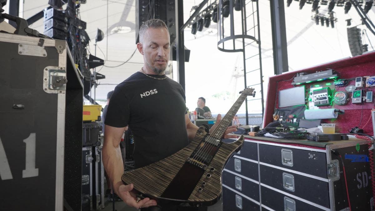 Mark Tremonti with his custom PRS Stella - American Musical Supply