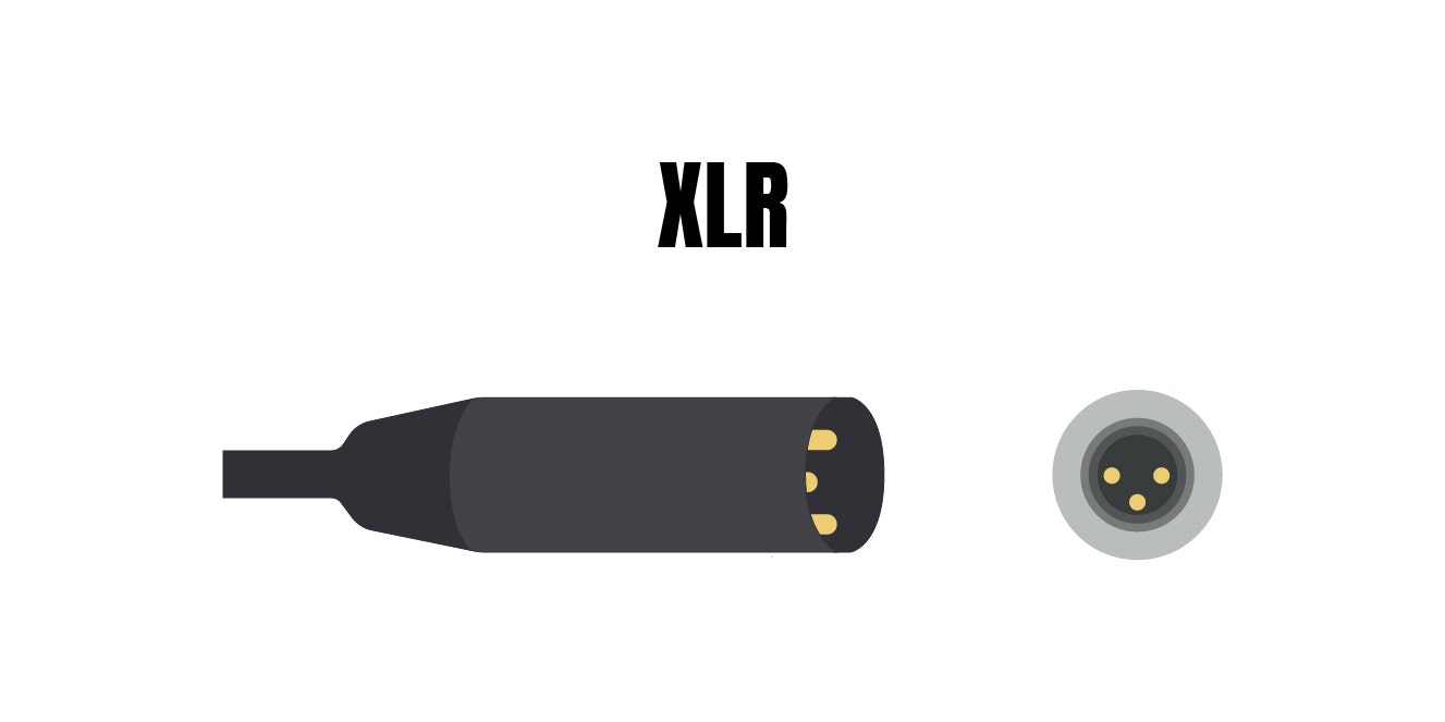 Graphic of an XLR cable at AMS