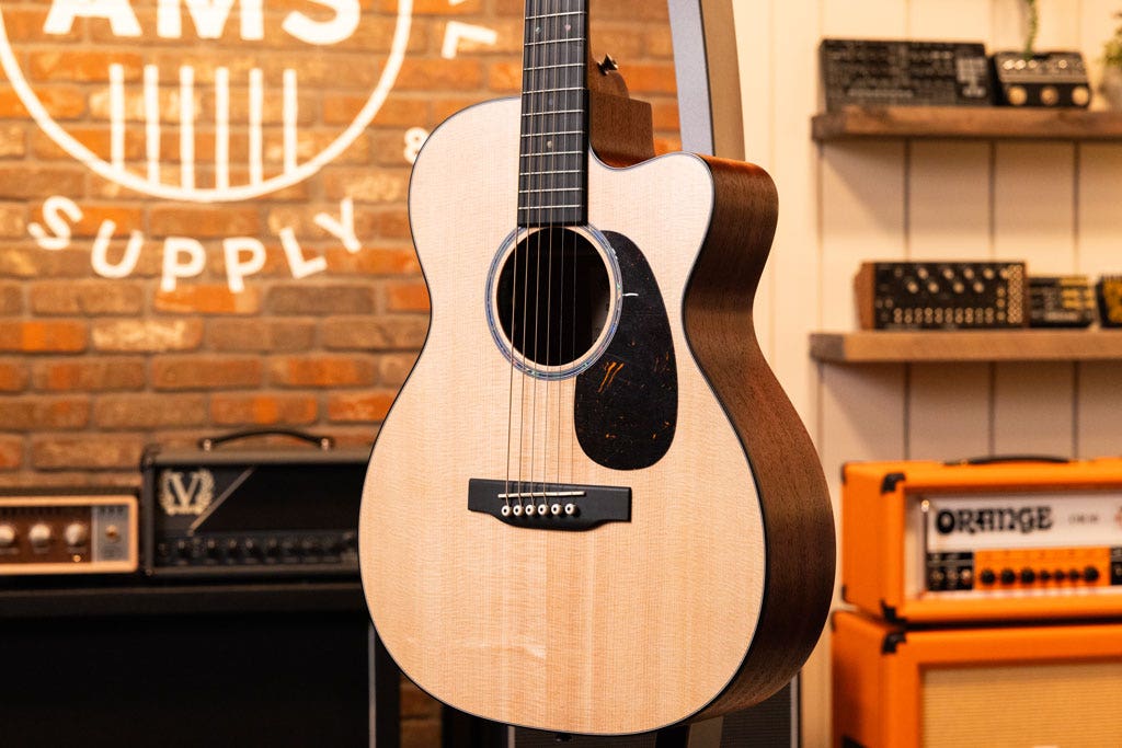 A Martin cutaway acoustic guitar in the AMS Studio