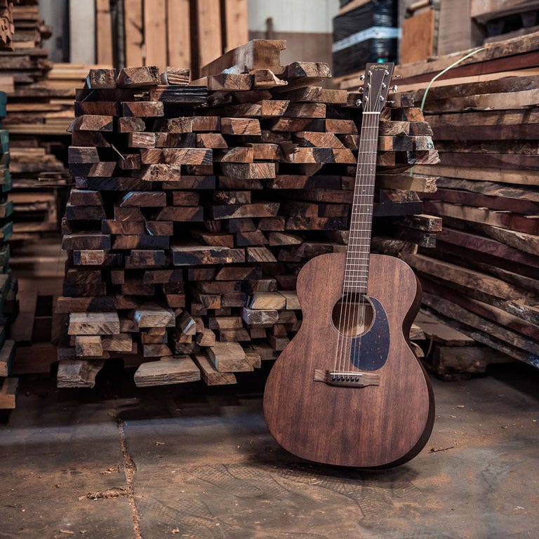 Photo of a Martin grand concert acoustic guitar