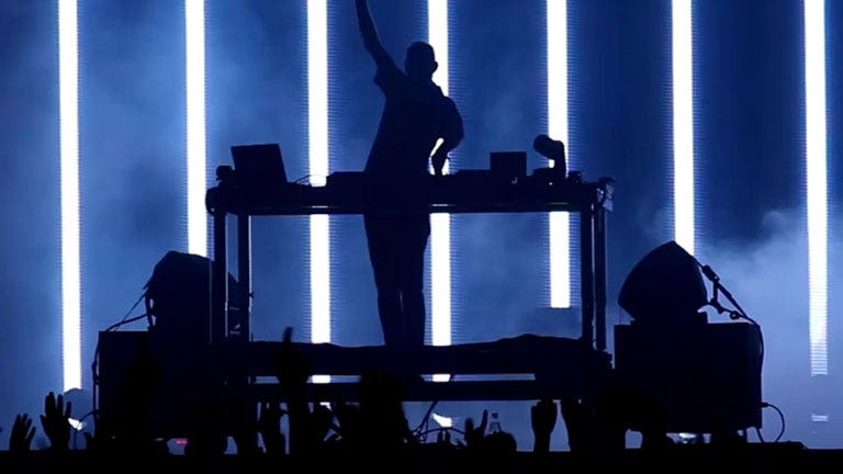 Photo of a dj performing with Chauvet DJ gear