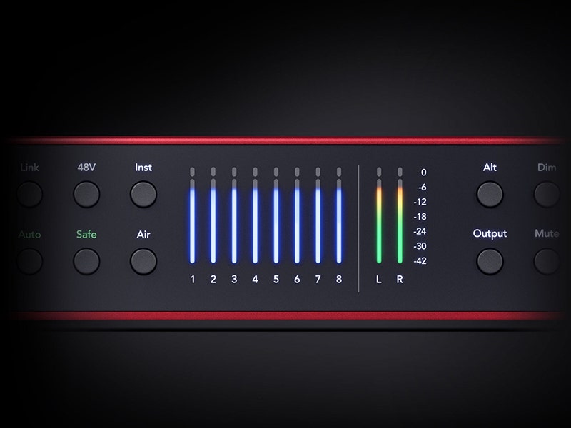 Focusrite Scarlett 18i20 Preamps