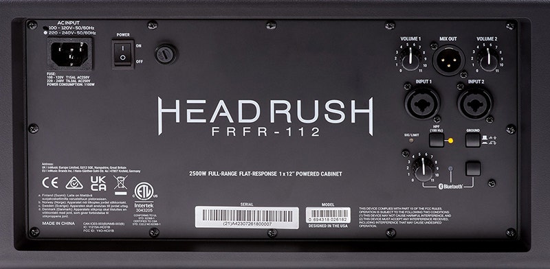 Headrush FRFR112 MKII Built-in Bluetooth