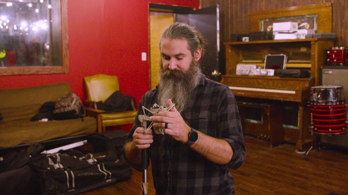 Kevin Antreassian recording at Backroom Studios in New Jersey, USA
