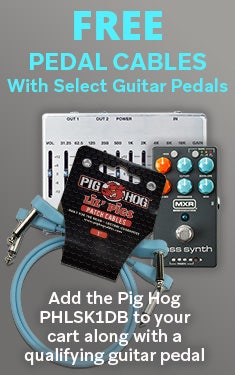 Free pedal cables with select effects for a limited time | American Musical Supply