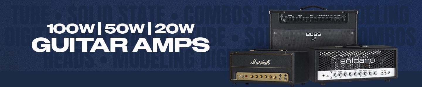 100W, 50W, 20W Guitar Amps