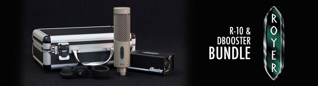Royer Labs Microhpone - R10 and dBooster Bundle