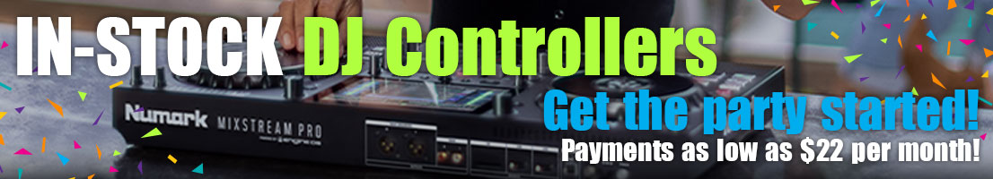 DJ controllers starting at only $22 per month!