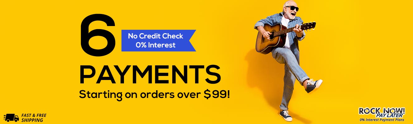 No Credit Check | 6 Payments banner