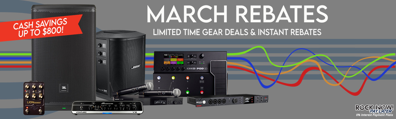 March Rebates | Limited Time Gear Deals banner