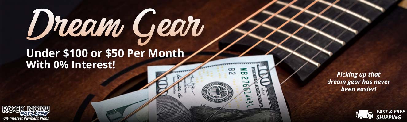 Dream gear under $100 or $50 per month! banner