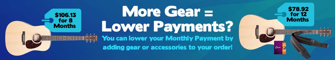 More Gear? Lower Payments!