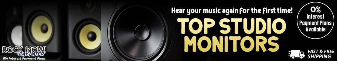 Top studio monitors with 0% interest payment plans!